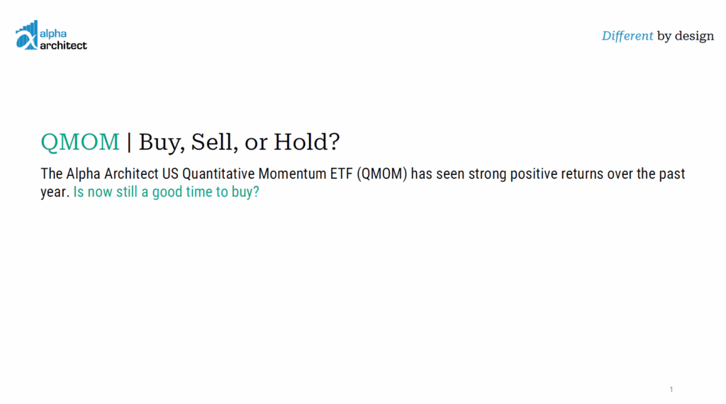 Webinar | Oct 2025 | QMOM: Buy, Sell, or Hold?