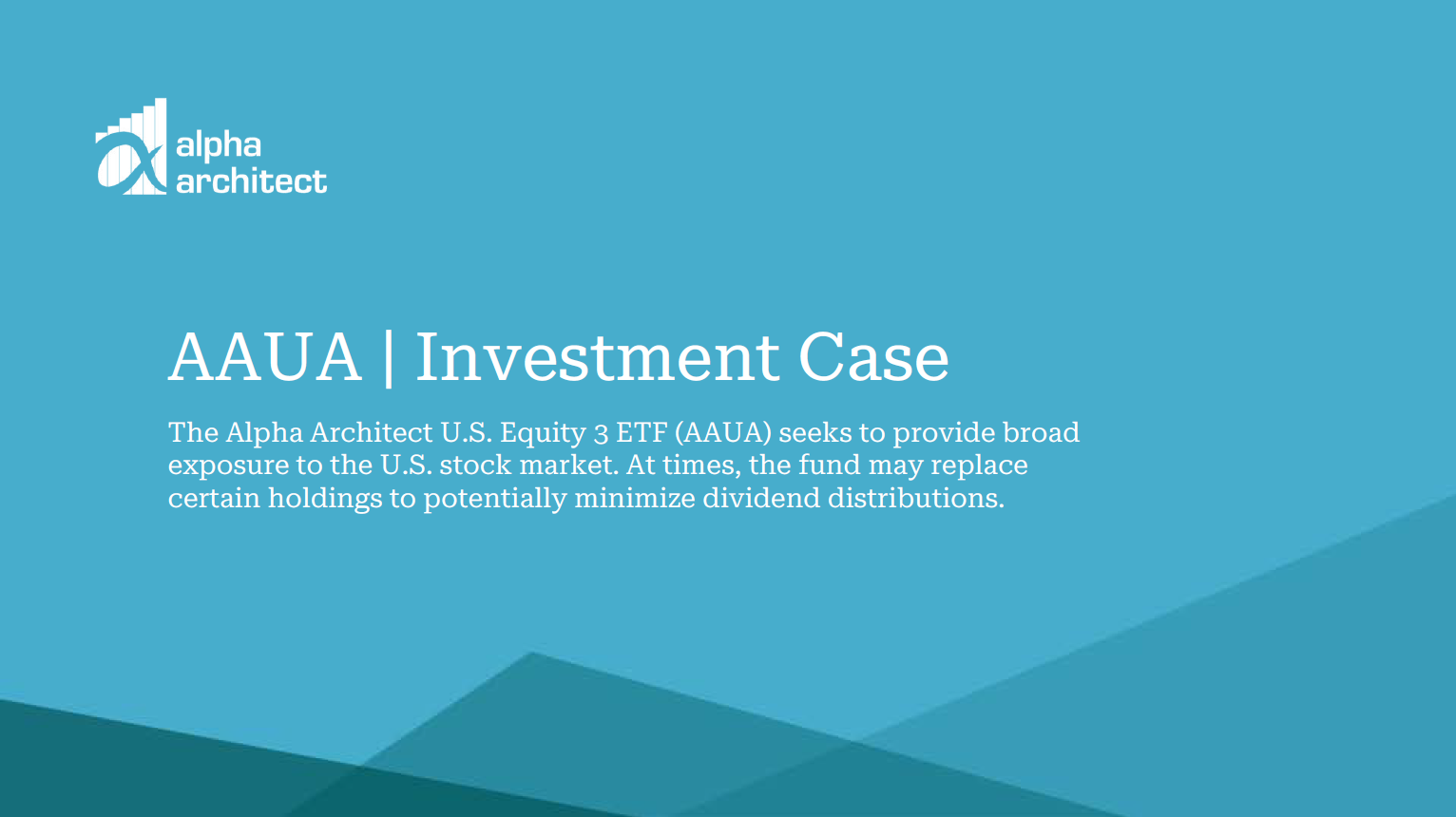 Investment Case | AAUA