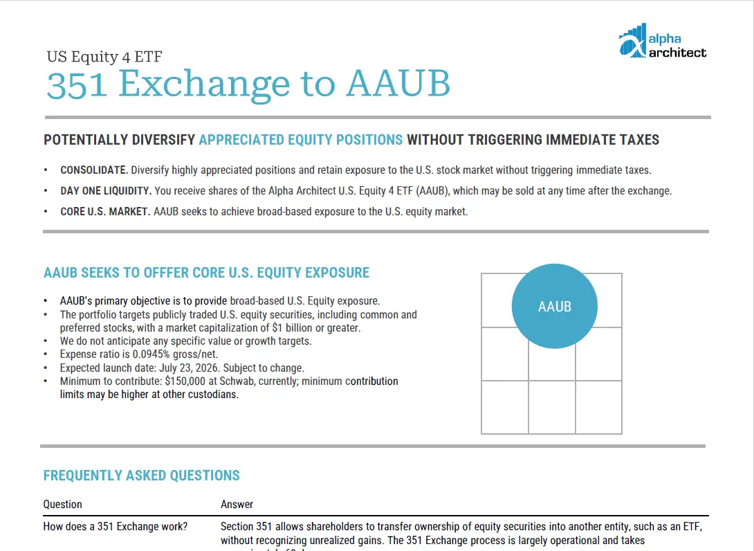 Client Explainer | 351 Exchange to AAUB