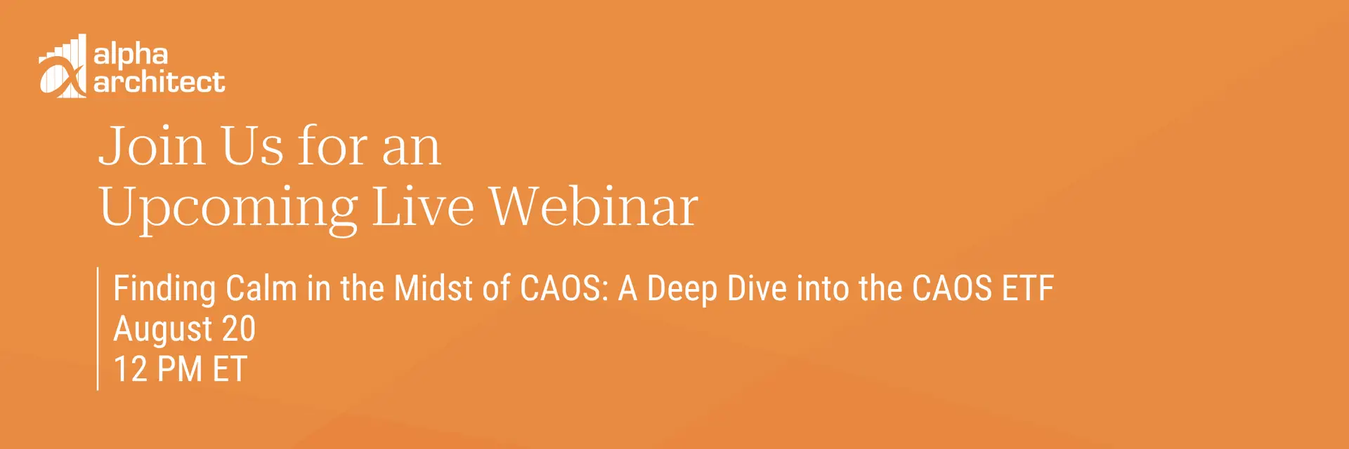 Finding Calm in the Midst of CAOS: A Deep Dive into the CAOS ETF
