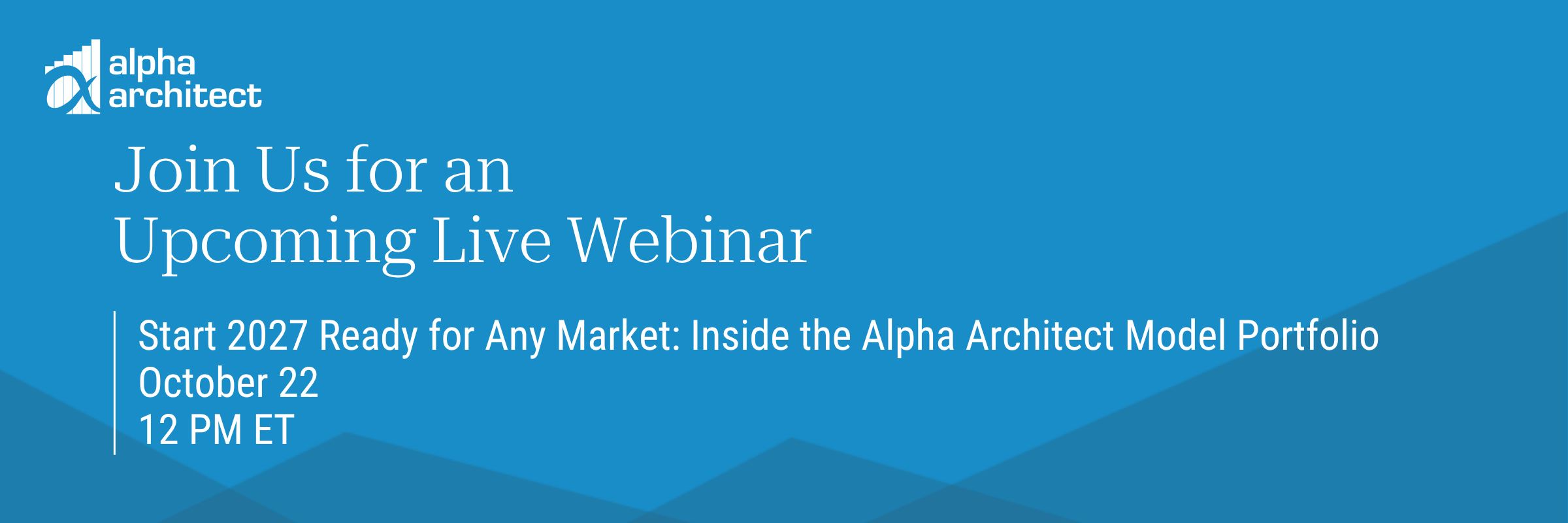 Start 2027 Ready for Any Market: Inside the Alpha Architect Model Portfolio